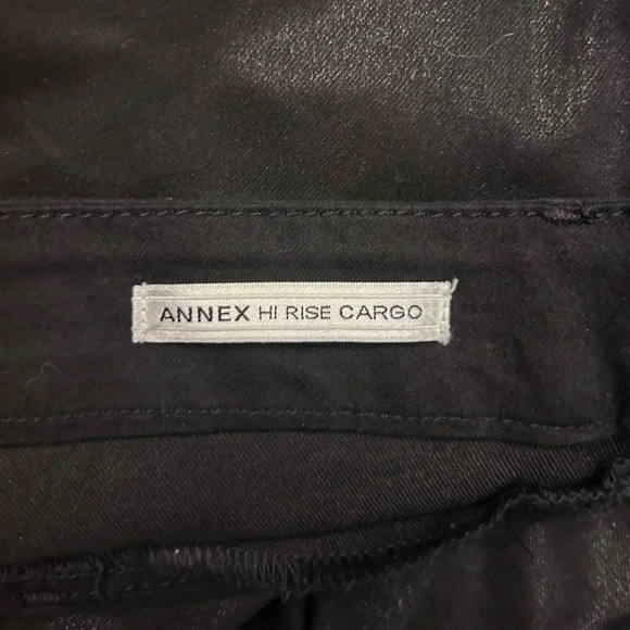 Habitual Denim Annex Onyx High Rise Cargo Pants Skinny Zipper Leg Stretchy - Picture 9 of 12